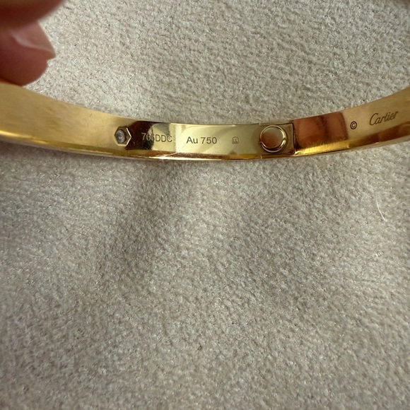 Cartier Gold Bracelet with Red Packaging